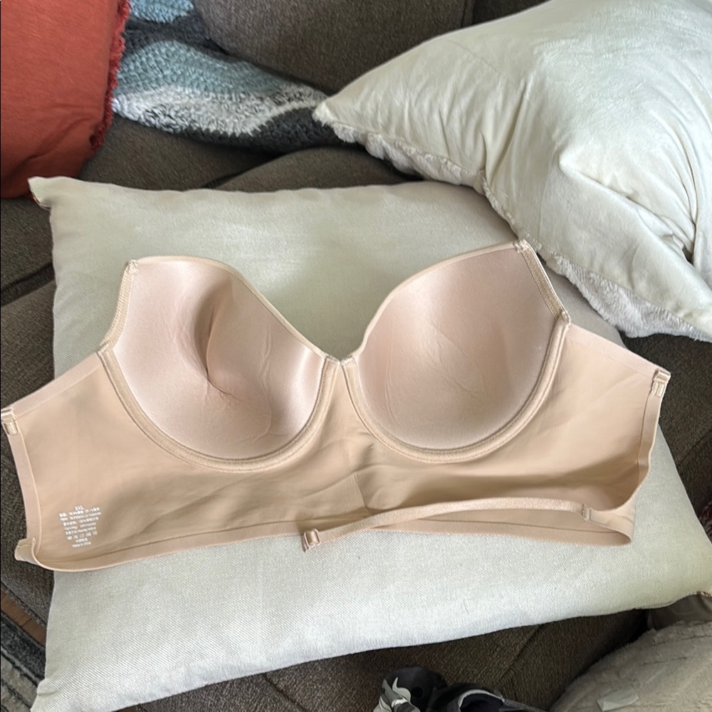 Strapless Backless Nude Plus Size Bra